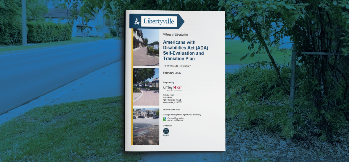 Cover for the Libertyville ADA Self Evaluation and Transition Plan