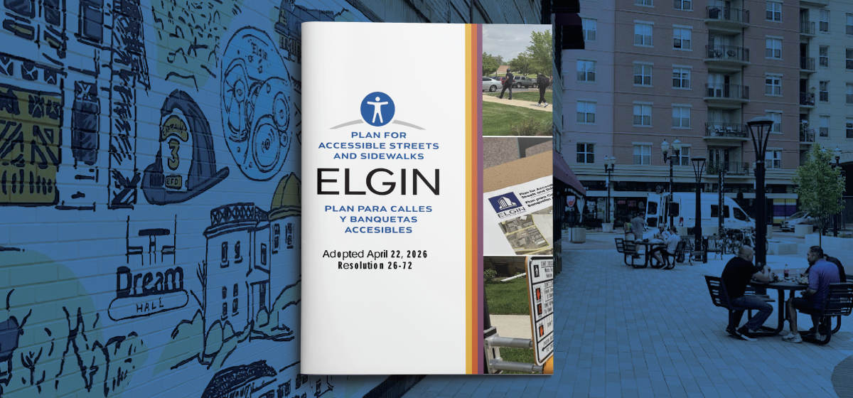 Cover of the Elgin Plan for Accessible Streets and Sidewalks