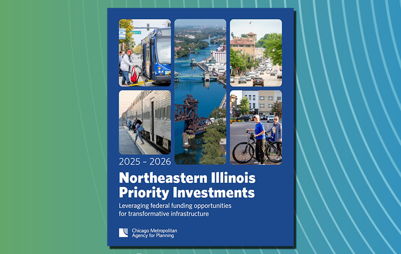 Cover image of the Northeastern Illinois Priority Investments booklet