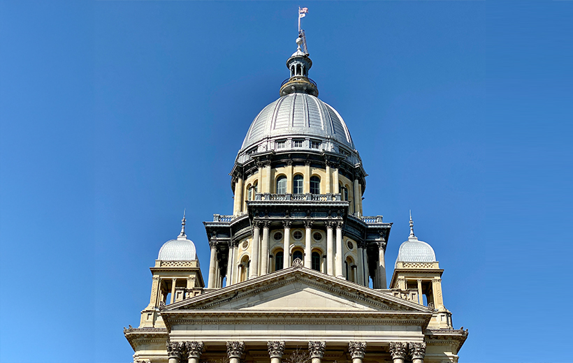 Dome of the Illinois State Capitol building