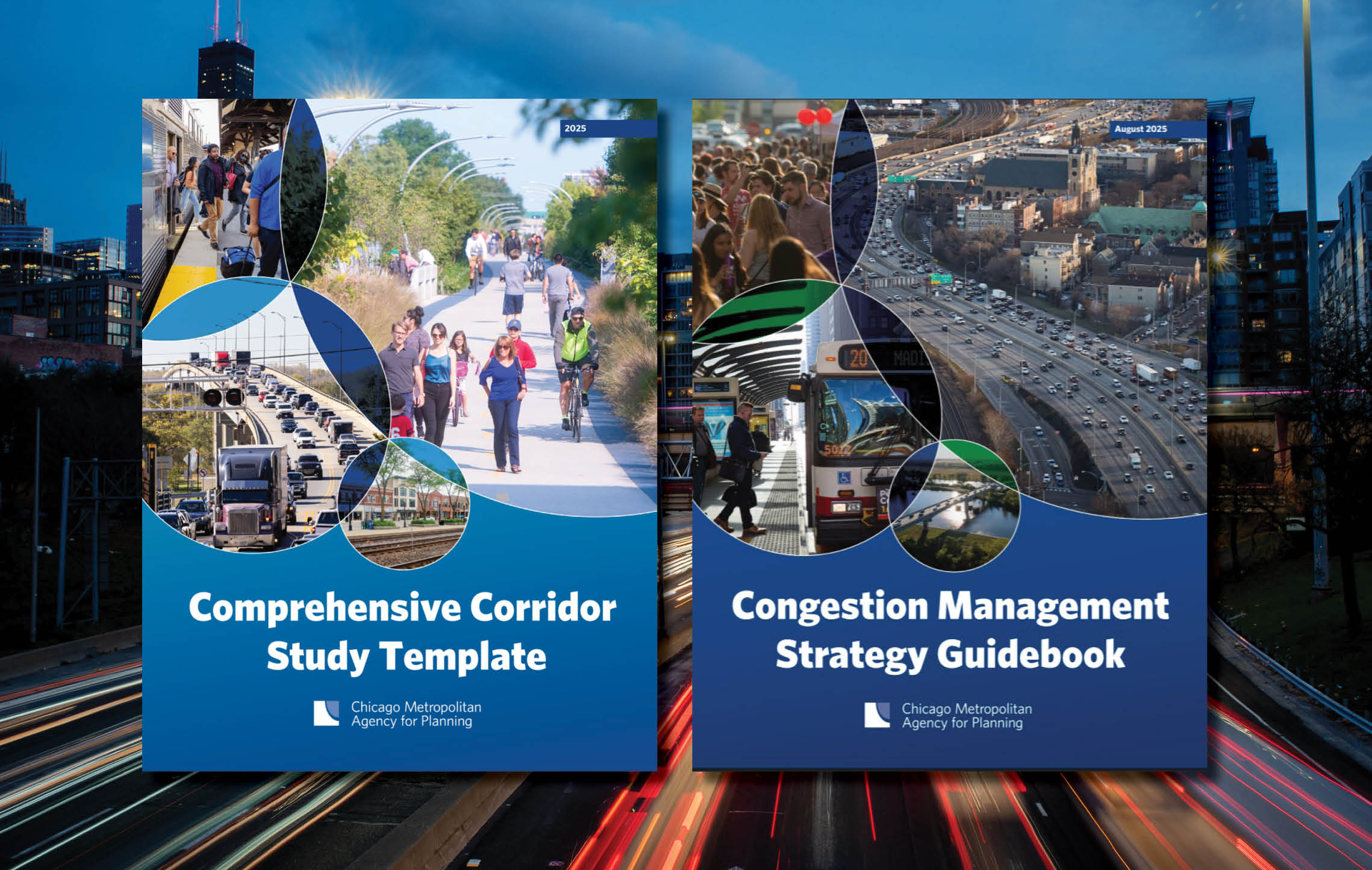 Cover of Comprehensive Corridor Study Template, as well as Congestion Management Strategy Guidebook