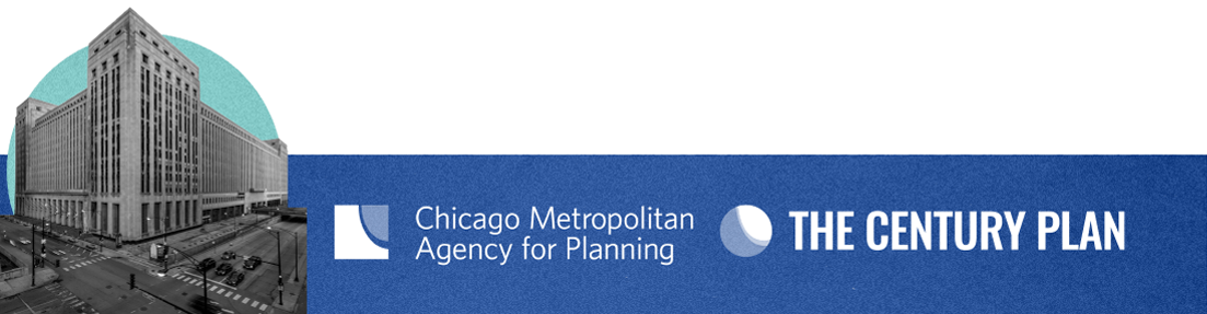 Email footer image showing The Old Post Office and logos for CMAP and The Century Plan