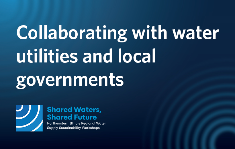Collaborating with water utilities and local governments. Shared Waters, Shared Future logo